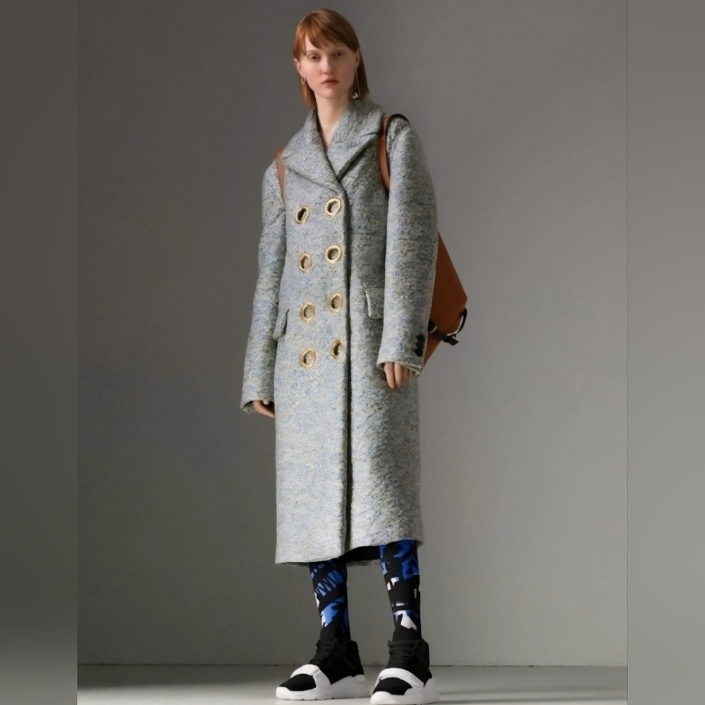 Burberry Cashmere Double Breasted Long Coat US Size 2